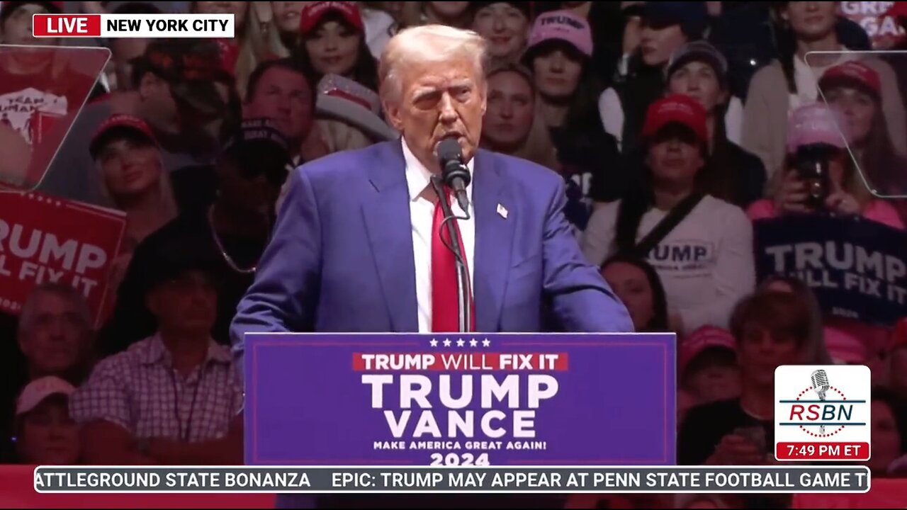 Pres. Donald Trump FULL SPEECH at Madison Square Garden in NYC- 10/27/24