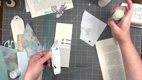 Simple Book Page Pocket Journal Ephemera