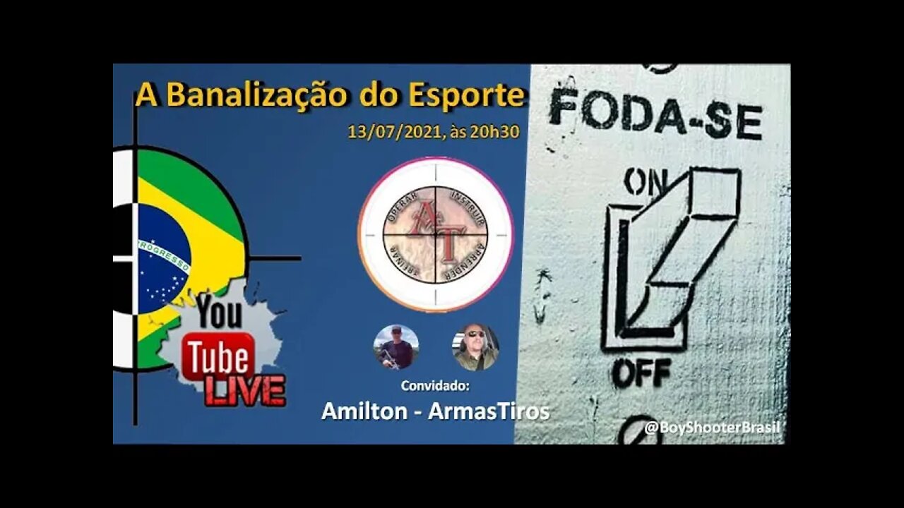 LIVE: A Banalização do ESPORTE do Tiro - com Amilton (ArmasTiros)