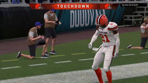 Denzel Ward for the PICK 6 #Browns #Madden20 #H2H #Cleveland #Pick6 #Int