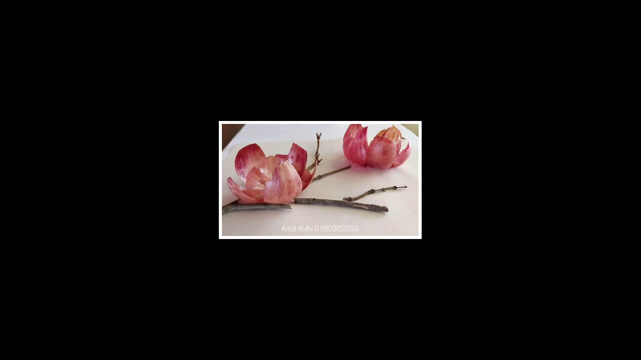 Onion Peel Flower 2