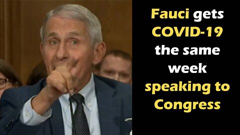 Fauci Gets COVID-19 the same week to speak to Congress Wednesday