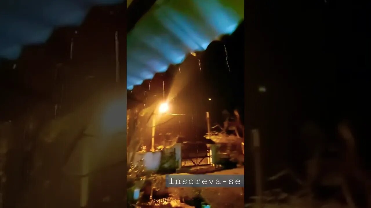 Noite chuvosa no sítio, excelente para dormir