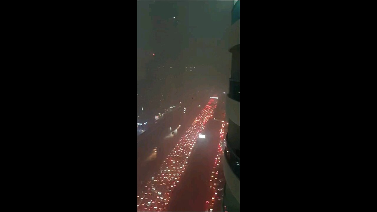 DUBAI TRAFFIC AFTER HEAY RAIN ⛈️⛈️⛈️⛈️