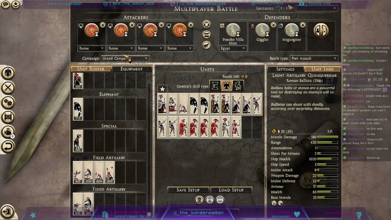 Poncho Villa Streams Total War Rome 2 Radious Mod Multiplayer Battles 2022-06-04