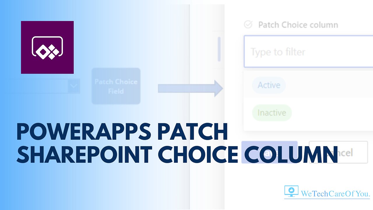 PowerApps Patch SharePoint Choice Column