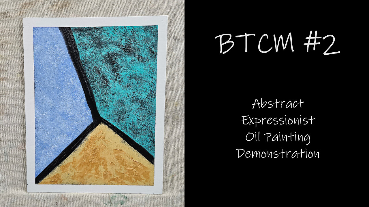 "BTCM #2" Expressionist Oil Painting Demonstration #forsale