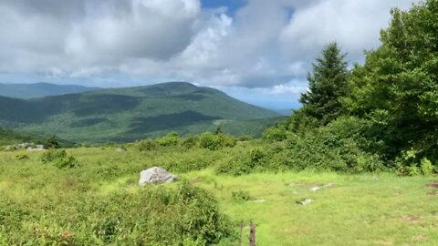 Hiking the Appalachian trail.