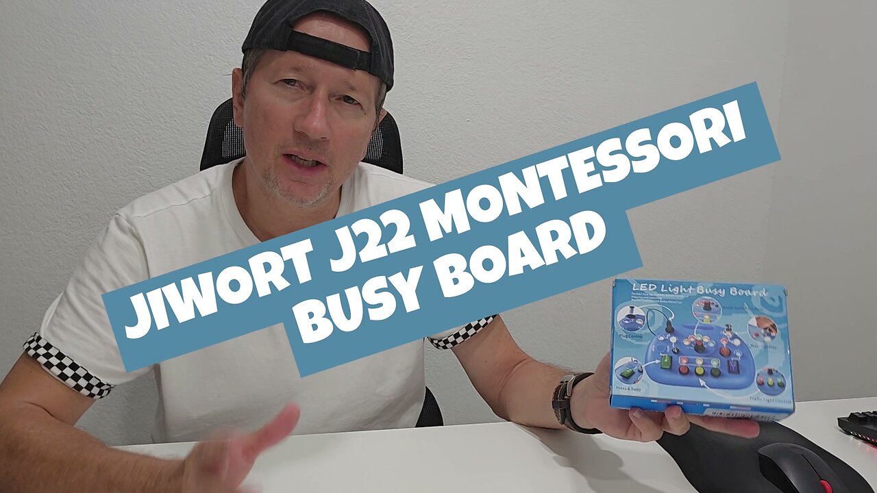 JIWORT J22 Toddler Baby Busy Board with LED Light | Quick Review 2024