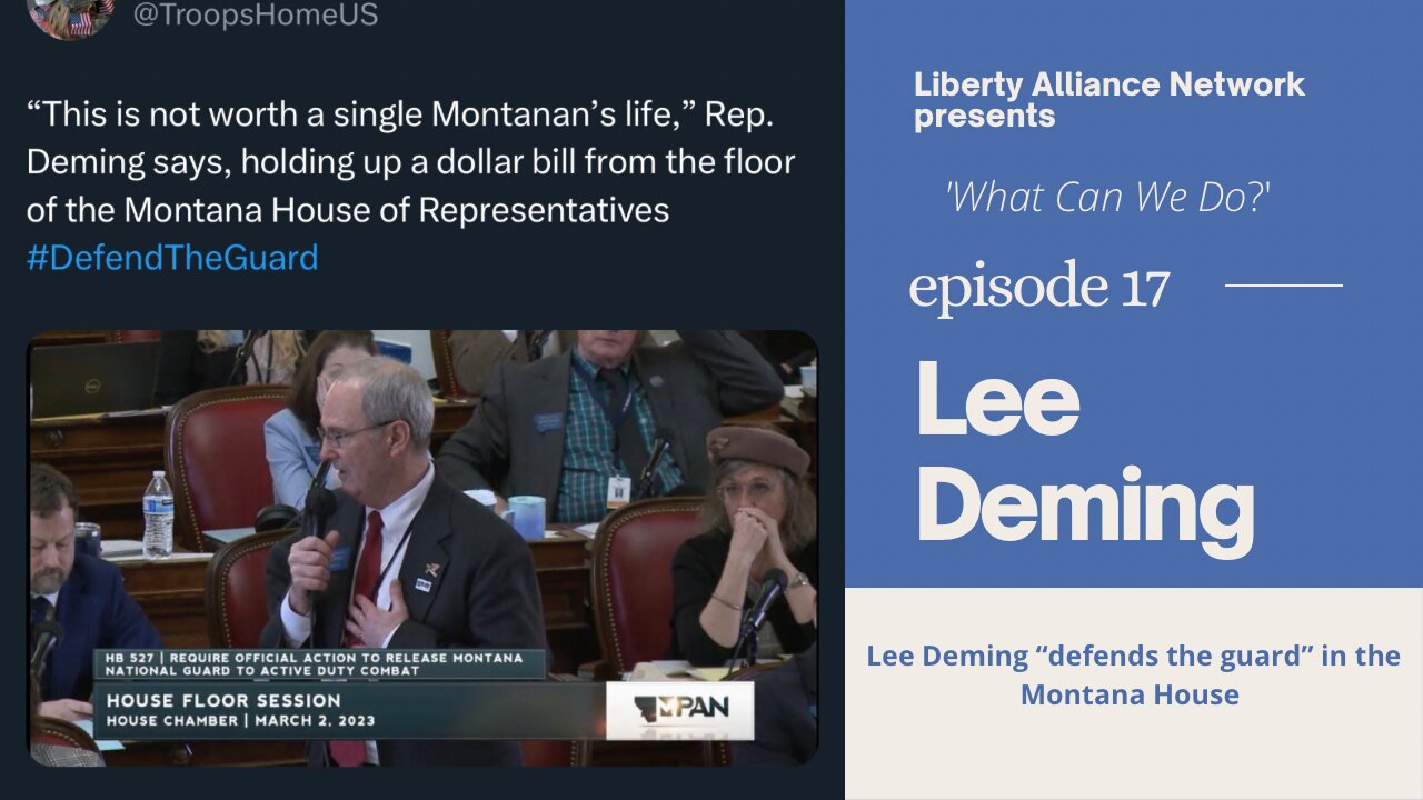 Lee Deming "defends the guard" in the Montana House