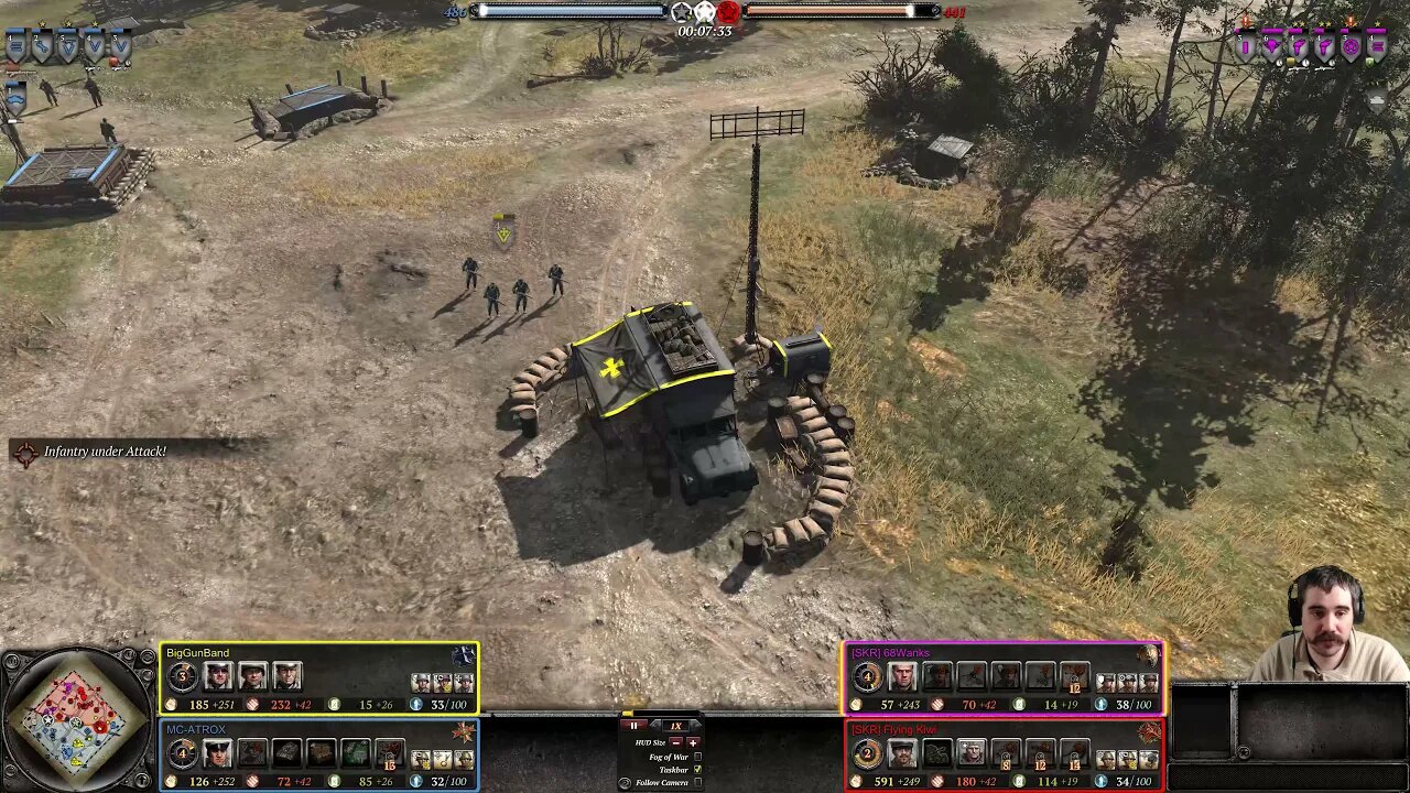 MC Atrox, BigGunBand vs 68Wanks, Flying Kiwi || Company of Heroes 2