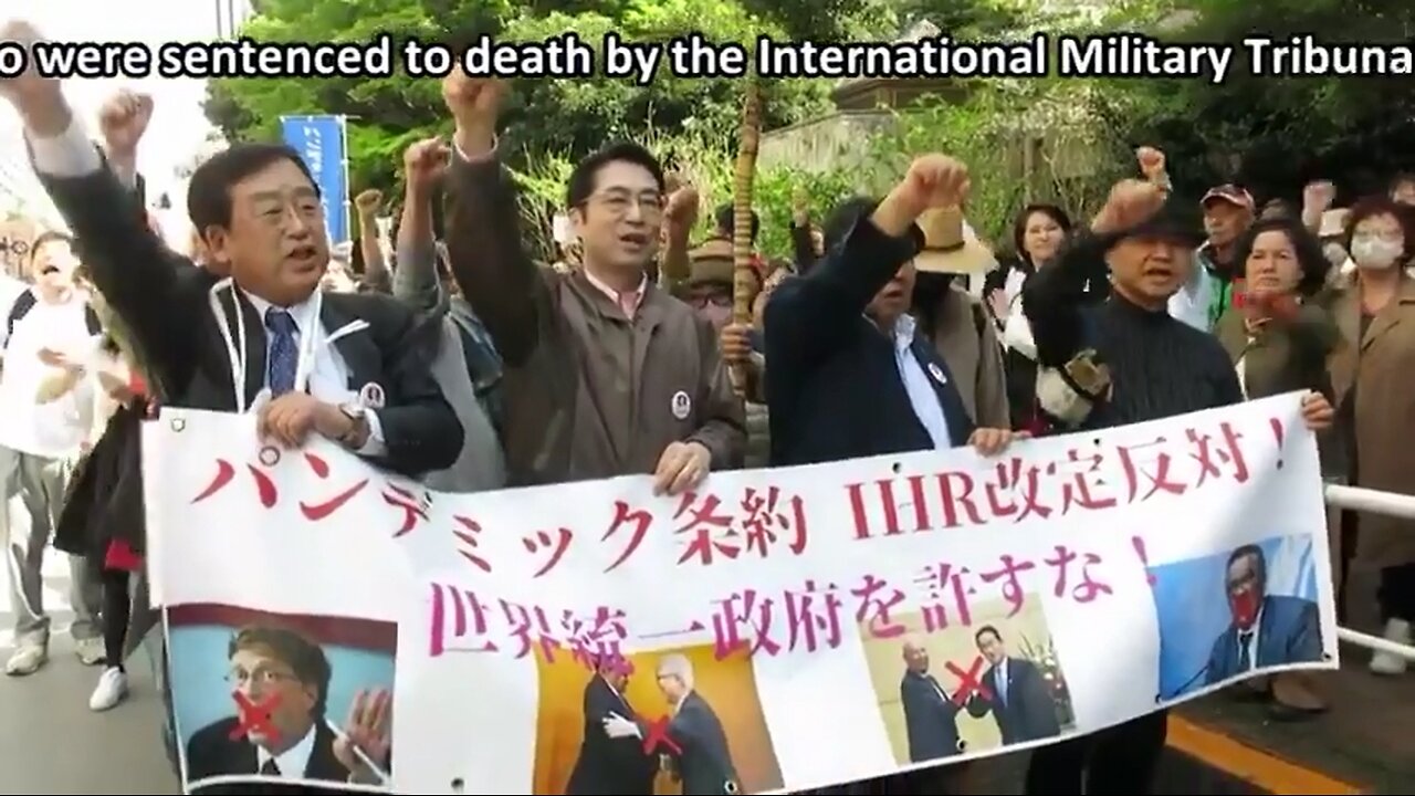 Flat & Globe Earthers in Japan Rally against the Plandemic Treaty | Expose the MOAC! See Description