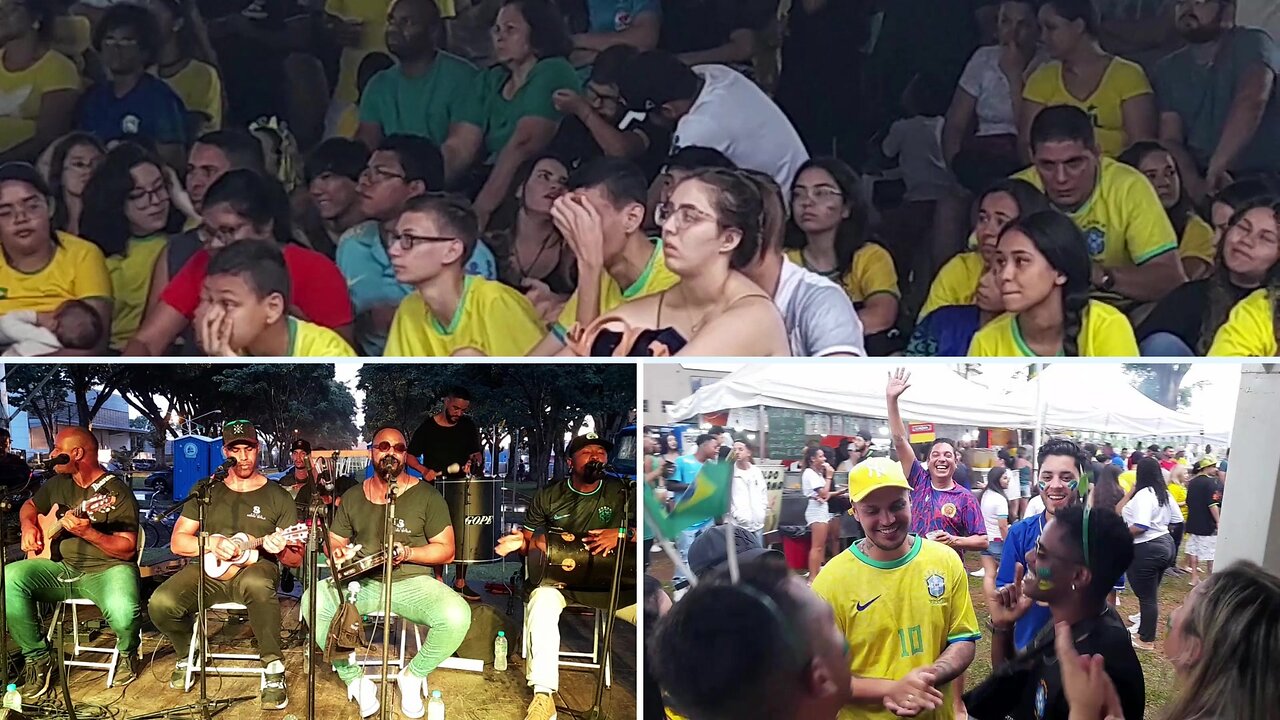 TELÃO -BRASIL X COREIA DO SUL - CINTURÃO VERDE DE ARTUR NOGUEIRA
