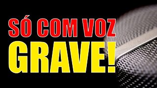 Locutor Precisa Ter Voz Grave | Dicas de Locução #shorts
