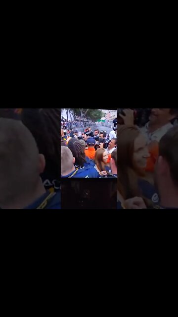 ¡Checo Pérez Celebrando! Ganó #Formula1 en #MonacoGP #ChecoPerez #Mexico ¡Felicidades México