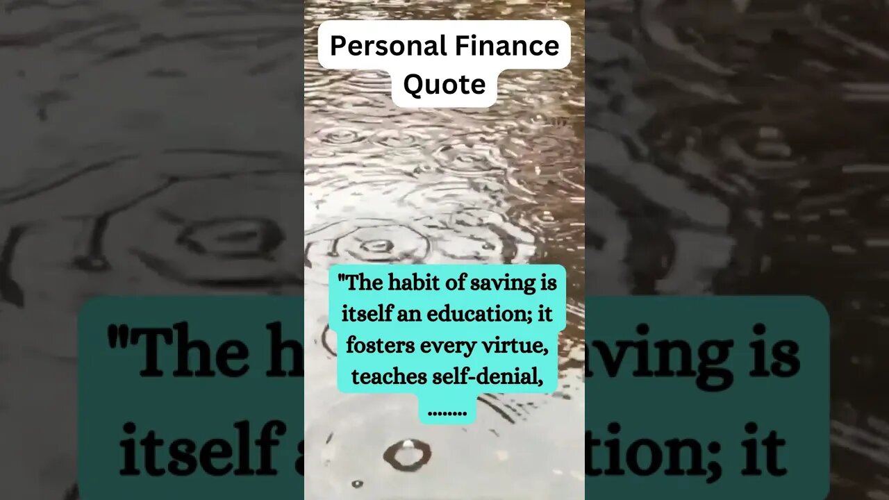 Personal Finance Quote