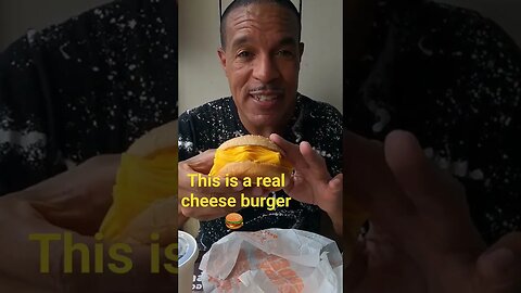 this is a real cheese burger 🍔 #shortsfeed #food #shortsvideo #youtuber