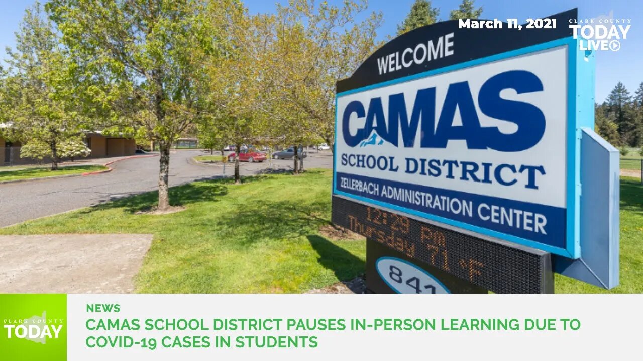 Camas High School in-person learning paused following COVID-19 cases linked to a large gathering