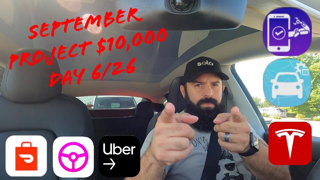 How I’m Going To Make $10K In One Month With My Tesla Using DoorDash, Uber, And Lyft Day 6/26