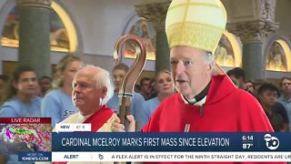 Cardinal McElroy marks first mass since elevation