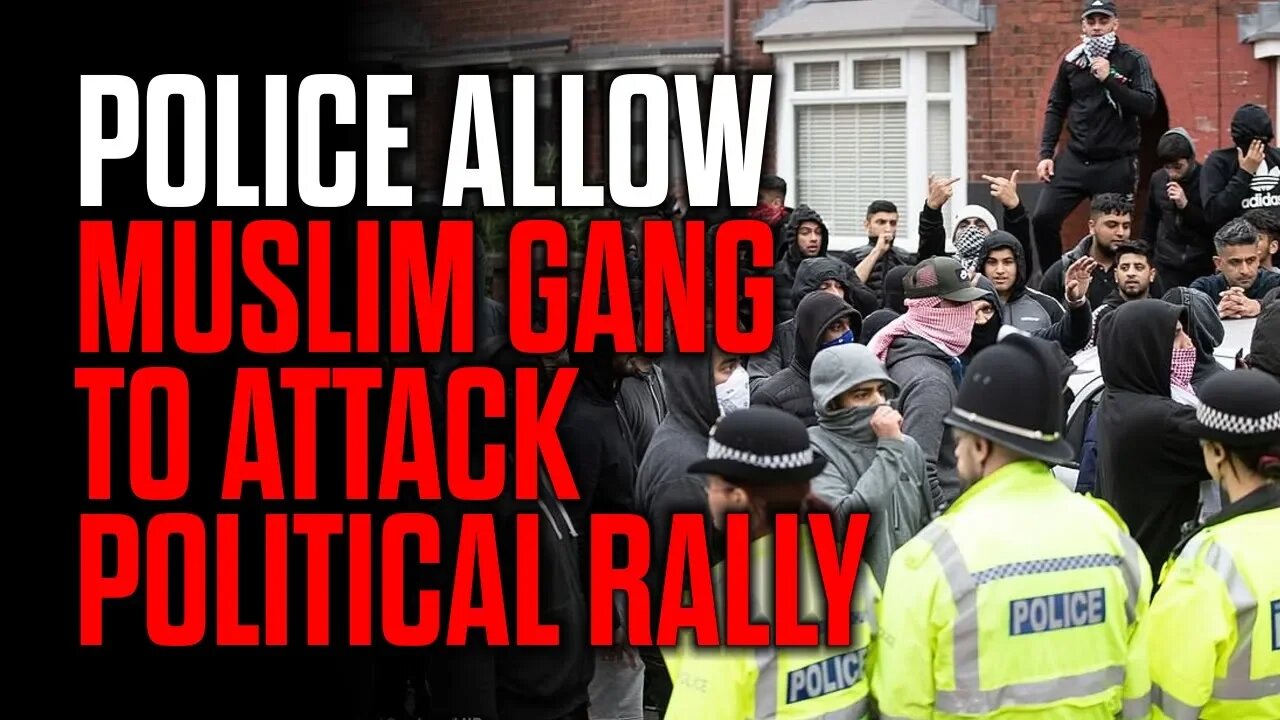 Police Allow Muslim Gang to Attack Political Rally