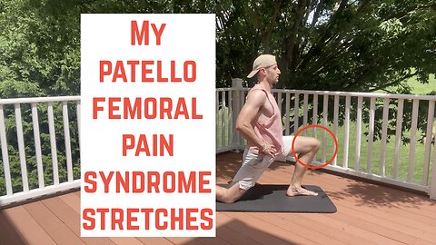 My Patellofemoral Pain Syndrome Stretches #knee #kneepain #stretches #gym