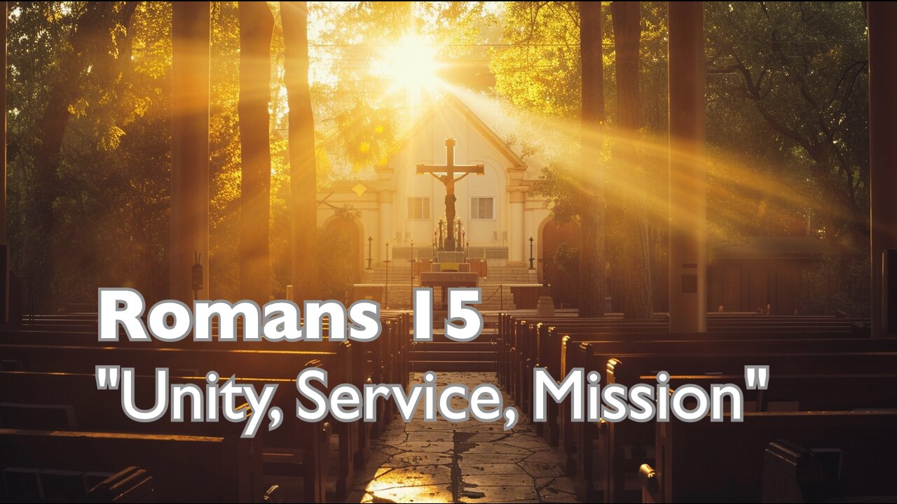 Romans 15 part 2 - Unity, Service and Mission