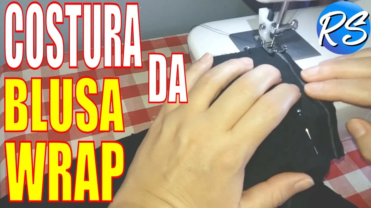 Blusa WRAP ENVELOPE ou TRESPASSADA - COSTURA - EP 108