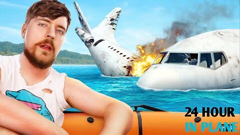 Living 24 Hour In a Plane || Plane Crashed Dangerous Challenge