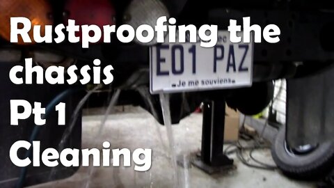 Rust proofing a 110 chassis. Part 1. Cleaning