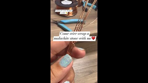 Wire wrap malachite tutorial