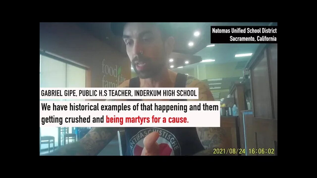 BUSTED Pro Antifa High School Teacher Gabriel Gipe