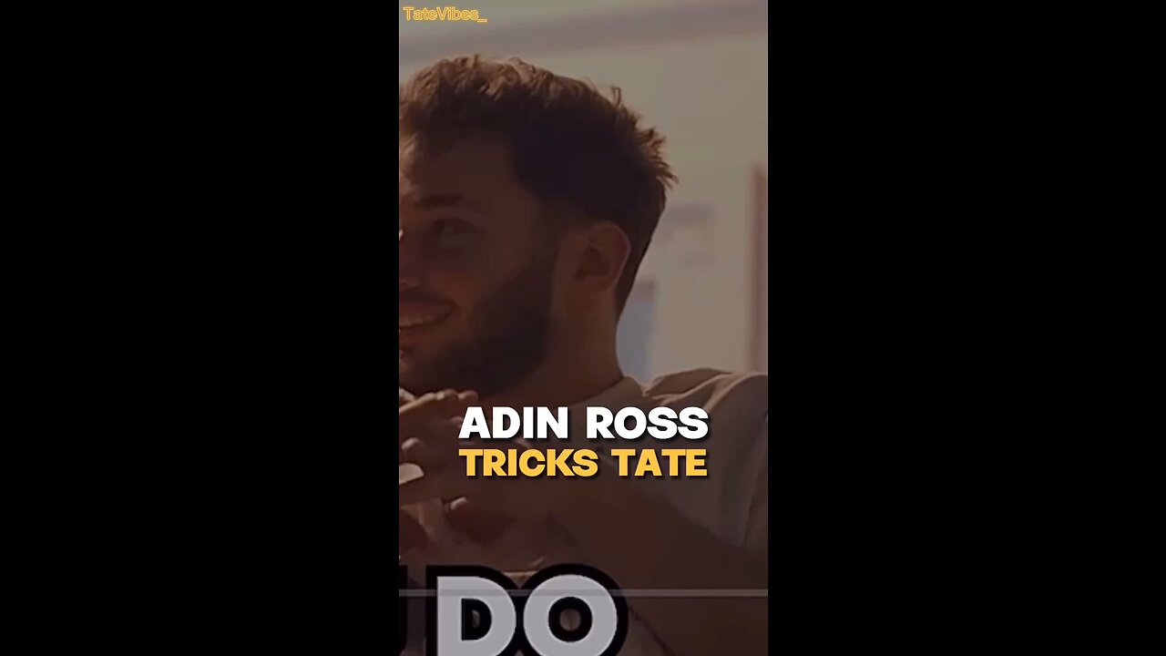 Adin Ross TRICKS Tate😂 🔗 in Bio to Escape to The Real World.