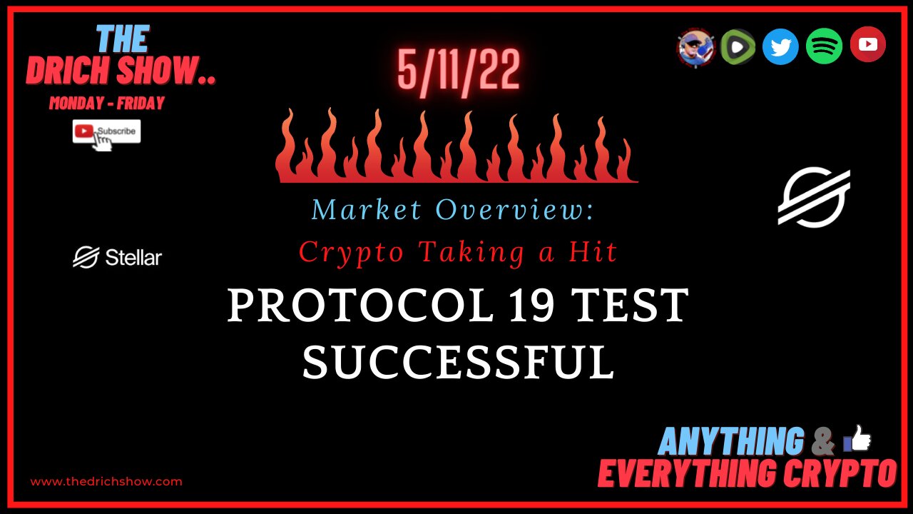 MARKET OVERVIEW: CRYPTO TAKING A HIT - PROTOCOL 19 TEST SUCCESSFUL