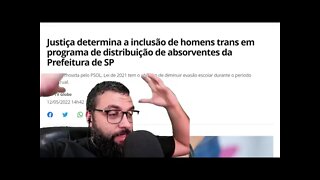 Absorventes GRÁTIS para HOMENS TRANS são determinados pela ''''JUSTIÇA''' - Alexandre Porto