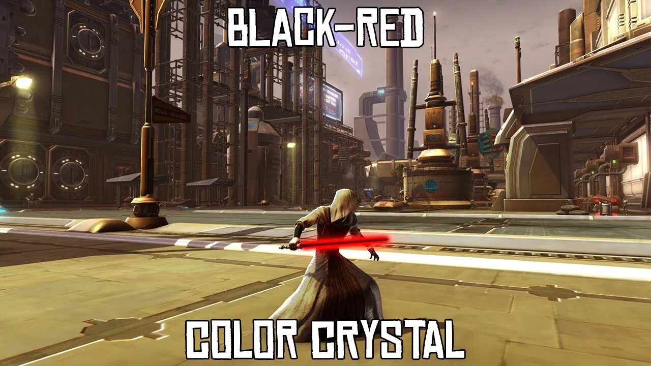 SWTOR Black-Red Color Crystal | Revan Custom Set