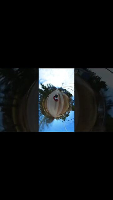 Cool trick while longboarding