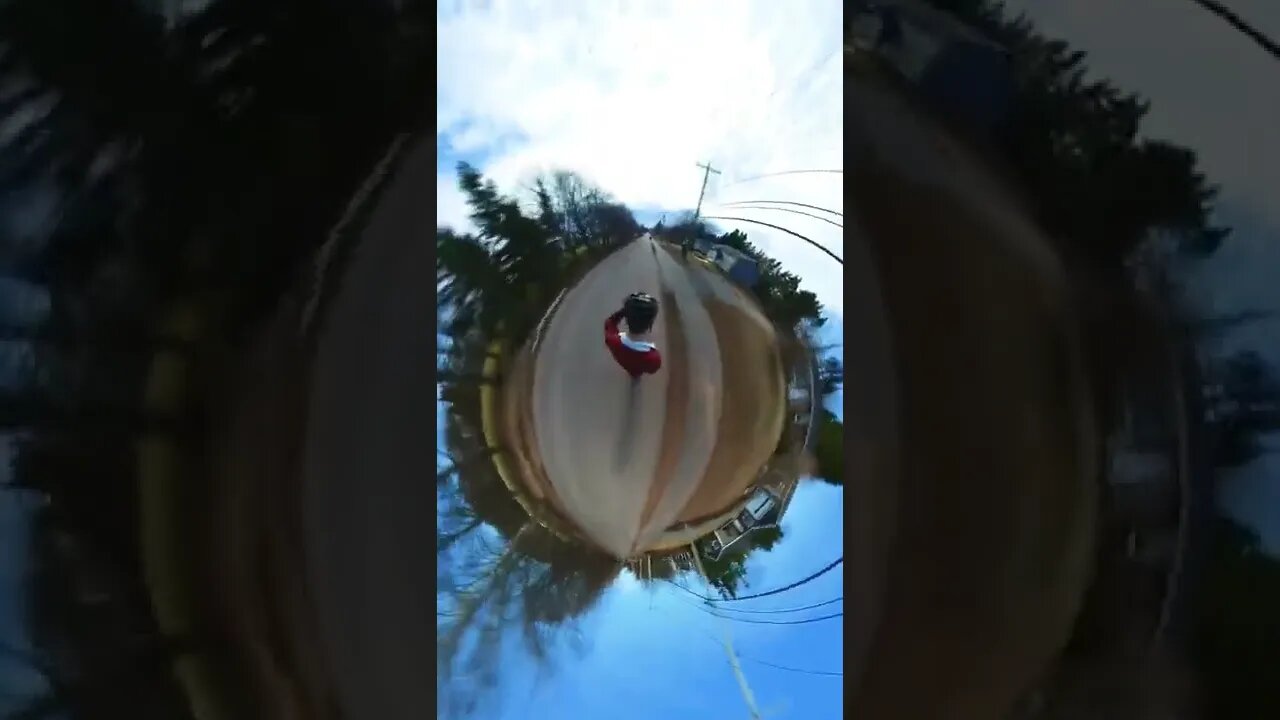 Cool trick while longboarding