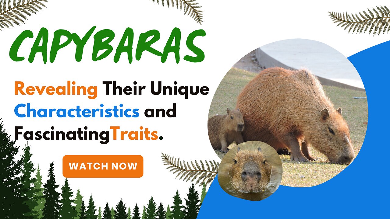 Capybaras, Revealing Their Unique Characteristics and Fascinating Traits.