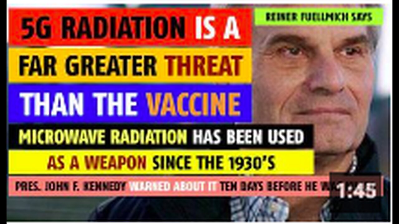 5G radiation is a far greater threat than the vaccine, says Reinier Fuellmich