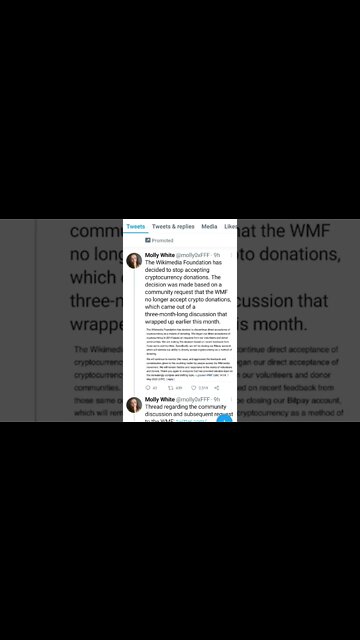 Wikipedia Stops Accepting All Cryptocurrency Donations: #cryptomash #ytshorts #cryptonews