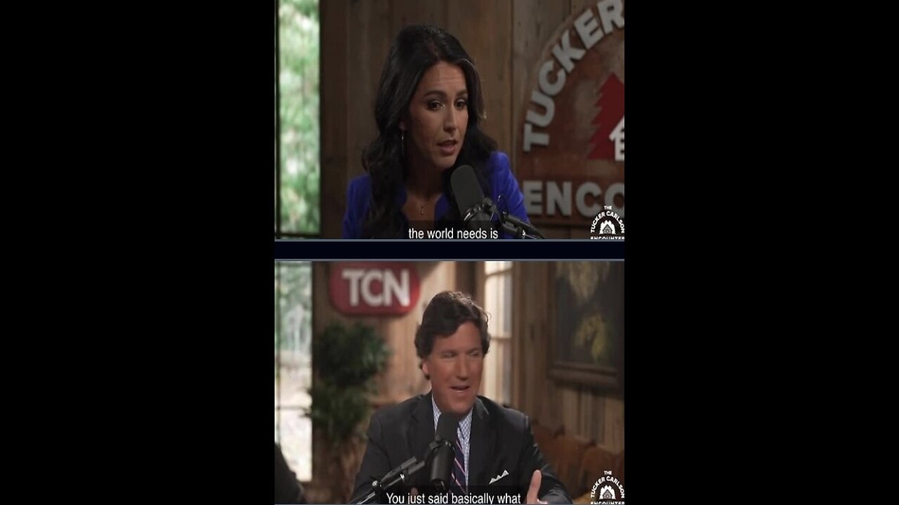 Tulsi Gabbard brings up the US DoD funded biolabs in Ukraine with Tucker.