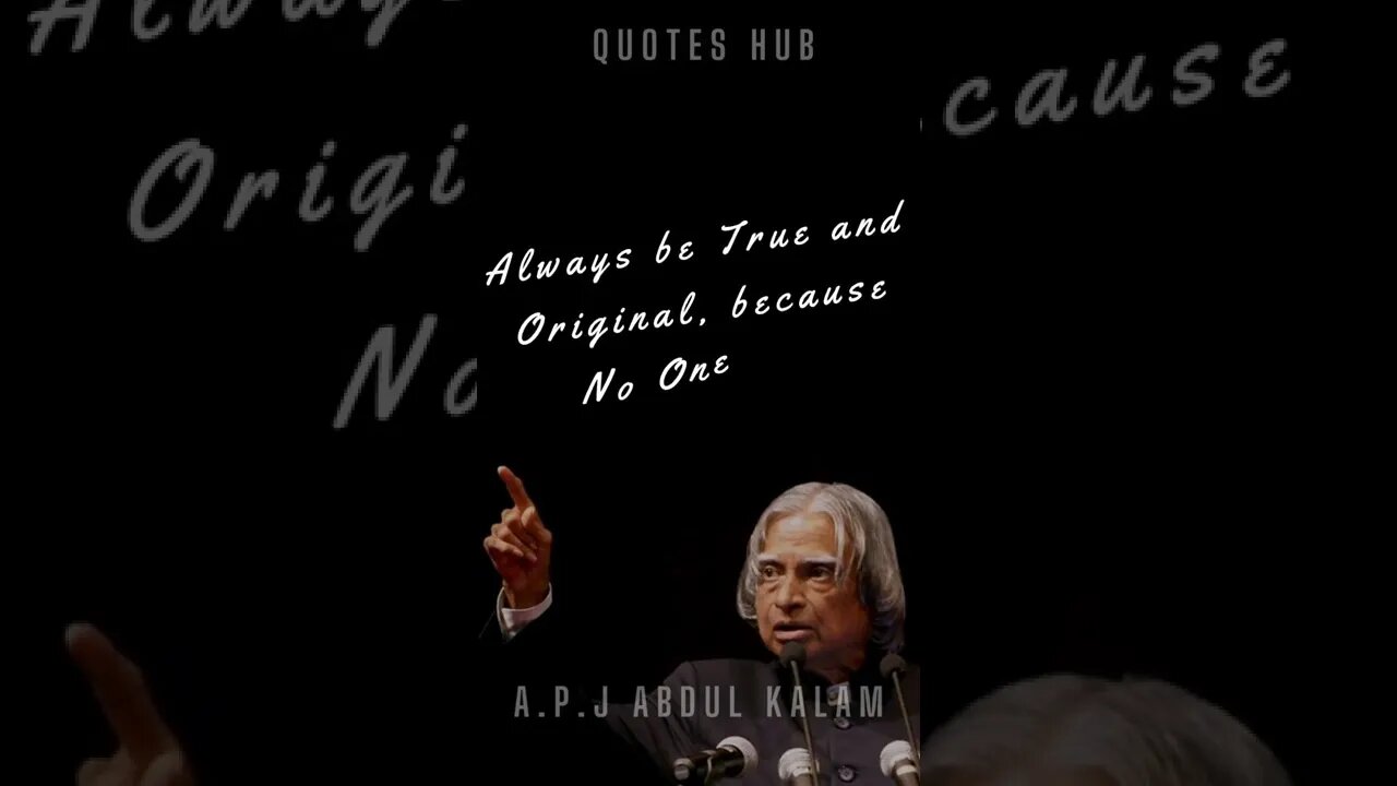 One of the Most Inspiring Quotes from APJ Abdul Kalam || #quotes || #shorts