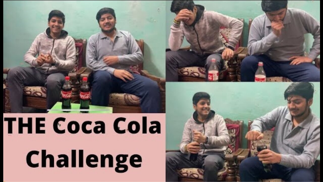 Coca cola challenge with brother 😁