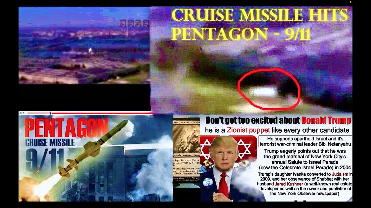 Is Trump MAGA Traitor NWO Controlled Opposition 911 Cruise Missile Hit Pentagon Video Julian Assange