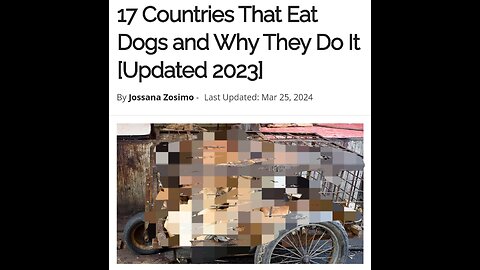 17 countries that EAT DOG