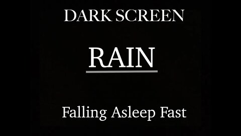 Rain Sounds for Sleeping | BLACK SCREEN | SLEEP & RELAXATION | Dark Screen