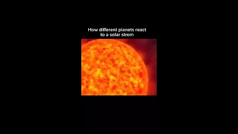 How different planets react to a solar strom😨