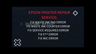 Epson Eco Tank Series waste ink pads resets ET 3600