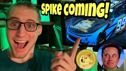 WE GOT DOGE ON A NASCAR!!! Elon Musk Hints Dogecoin SPIKE is Coming ⚠️